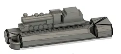 Whistle Train Steam Engine Narrow Gauge With Hook