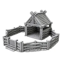 WICKER ANIMAL PEN