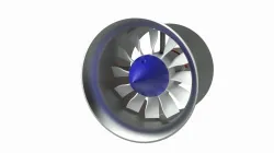 12 blade 64mm EDF for 3d printing