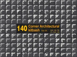 140 CORNER ARCHITECTURAL KITBASH - VOL 05 3D model