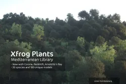 2020 XfrogPlants Mediterranean Library  3D model