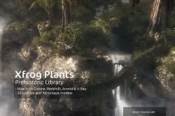 2020 XfrogPlants Prehistoric Library  3D model