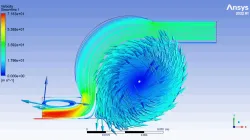 "2D Mixing Chamber Surface Analysis with Ansys Fluent"