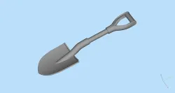 3D printable models  Shovel  for peterbilt truck Printing SLA 3D print model