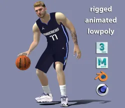 3D Rigged Luka Doncic NBA 3D model