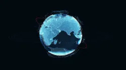 Animated Hologram Planet Earth v1 3D model