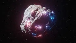 Asteroid with Procedural Material 3D model