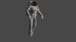 Astronaut in space suit 3D model