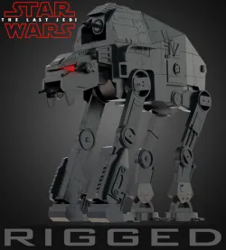 AT-M6 Star Wars All Terrain MegaCaliber Six RIGGED 3D model