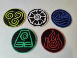 Avatar: The Last Airbender Inspired Coasters and Holder