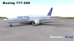 B 777-200 3D model