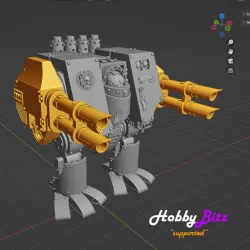 Battle Brother Assault Walker MK4 TWIN LASER CANNONS