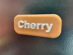 BBQ pellets tag - Cherry