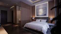 Bedroom Japandi Style Low-poly 3D model