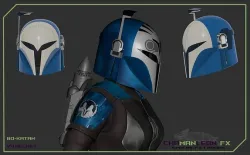 Bo Katan The Mandalorian 3d printable cosplay helmet 3D print model