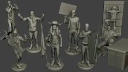 Capitol assault forces 3D print model