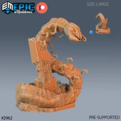 Cave Centipede Waiting / Carrion Bug / Crawler Insect / Insectoid Beast / Forest Predator / Woodland Encounter