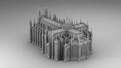 Chicago cathedral  3D print model
