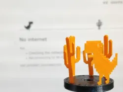 Chrome T-Rex Runner Game - 45 rpm Record Adapter - Dino game