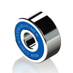 COMPLETE GLOBALLY Parameterized MICRO/MINIATURE BEARING LIBRARY: INCH SERIES, WIDE (A), DOUBLE SEALED (LL) SolidWorks And Step CAD Models