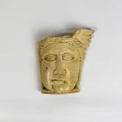 Coptic Carved Bone in the shape of a face