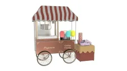 Cotton Candy stand  Low-poly 3D model