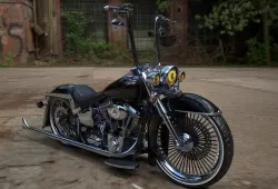 Custom Motorcycle Lowrider Style Low-poly 3D model