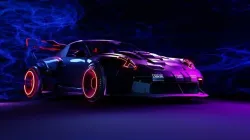 Cyberpunk styled Porsche 911 GT 3  3D model