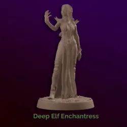 Deep Elf Enchantress - Drow Sorcerer