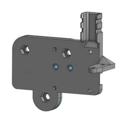 Ender 3 - compact Hemera mount plate with BLTouch