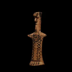 Female board idol statuette
