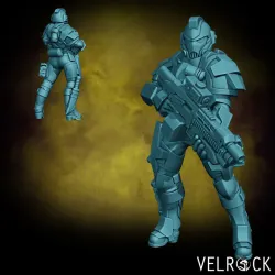 Female Tempest Guardsmen Knight 3 (PRESUPPORTED)