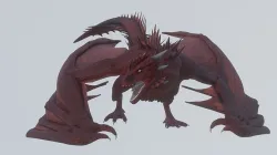 Fire Breathing Wyvern Dragon 3D model