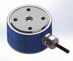 Flange to flange load cell cylindrical tension and compression force sensor