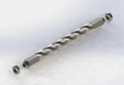 Flexed shaft