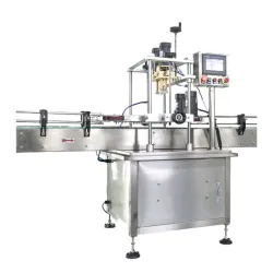 four wheel clamping twisting capping machine