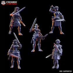 Gaelic Wood Elf War Dancers Idle