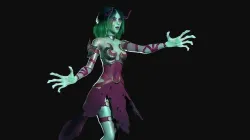 Game Ready Witch witch Epic Skeleton  Low-poly 3D model