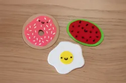 Happy Face Food Magnets
