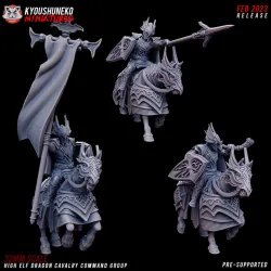 High Elf Dragon Cavalry Command Group