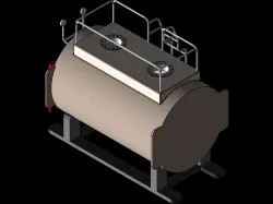 Horizontal Steam Tank - Yatay Buhar Kazanı