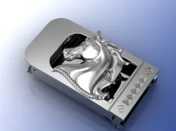 Horse head belt 3D print model