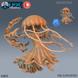 Jellyfish Mermaid Magic / Tentacle Beast / Merfolk / Water Animal Humanoid / Ocean & Sea Encounter