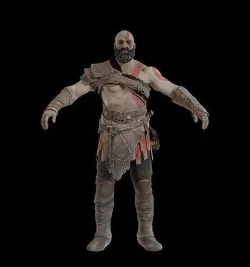 Kratos God of War 3D model