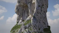 Large Mountain 02 Cliff PBR Scan Low-poly 3D model