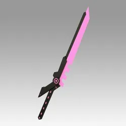 League of Legend LOL PROJECT Fiora Sword Cosplay Weapon Prop 3D print model