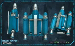 Live Action Death Watch Mandalorian Jetpack Cosplay 3D print model