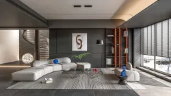 Living Room 7 3D model