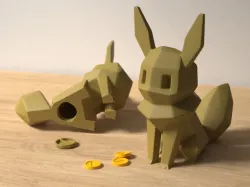 Low-poly Eevee - Piggy Bank