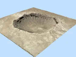 Meteor Crater 3D model